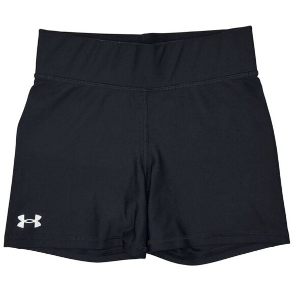 NEW UNDER ARMOUR Compression S Womens HEATGEAR BASELAYER 4” SHORTY SHORTS Black - Picture 2 of 6